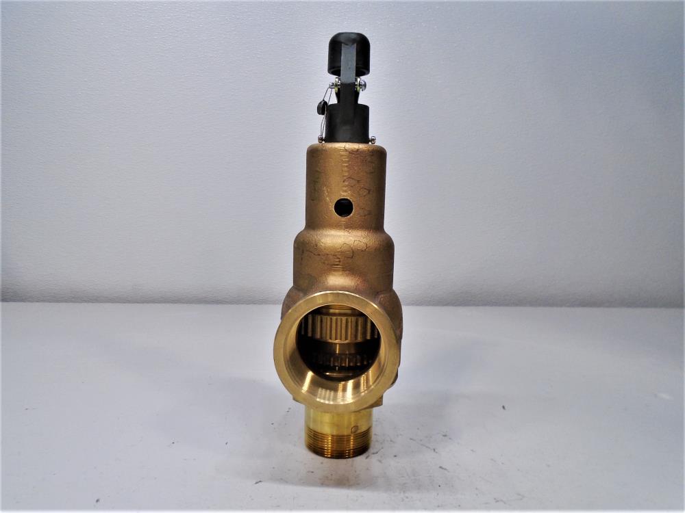 Kunkle 2" MNPT x 2-1/2" FNPT Steam Safety Relief Valve, 200 PSIG, Bronze